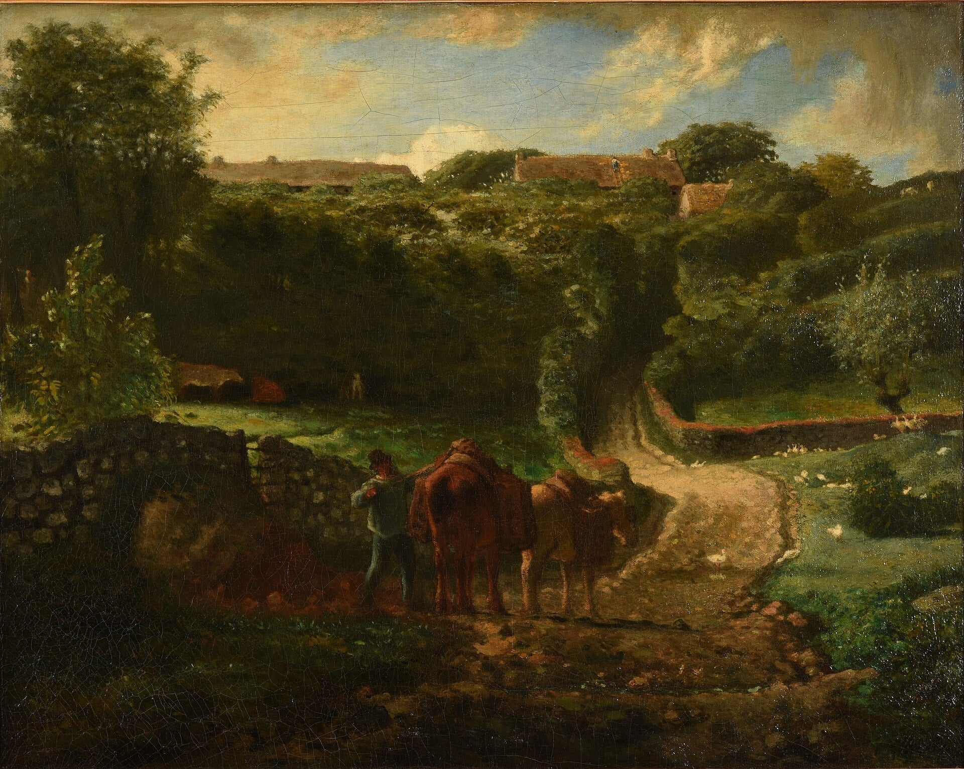 Hameau Cousin à Gréville - Jean-François Millet - Alpha Reproduction