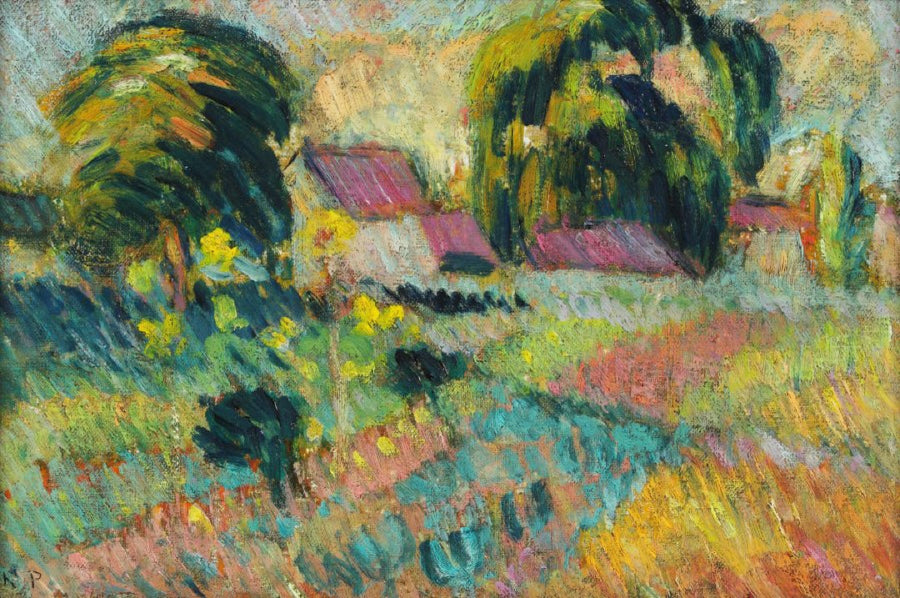 Hameau der Umgebung von Rouen - Robert Antoine Pinchon