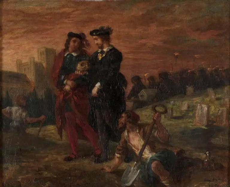 Hamlet und Horatio auf dem Friedhof - Eugène Delacroix