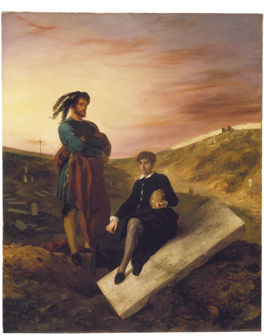Hamlet und Horatio auf dem Friedhof - Eugène Delacroix