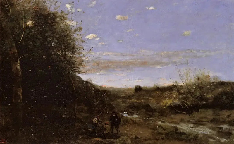 Hamlet und der Totengräber - Jean-Baptiste Camille Corot