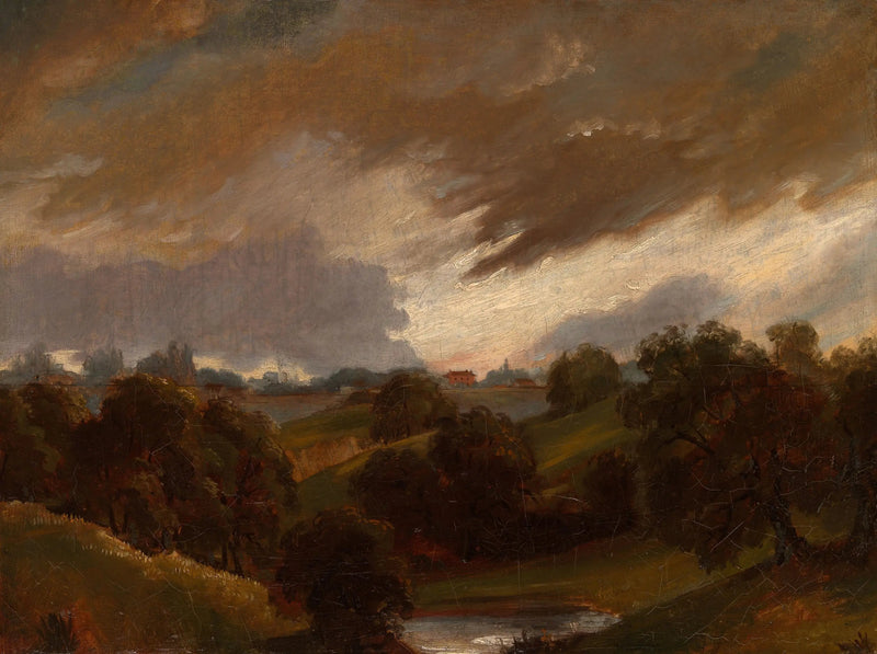 Hampstead, stürmischer Himmel - John Constable