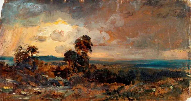 Hampstead : Gewitternder Sonnenuntergang - John Constable