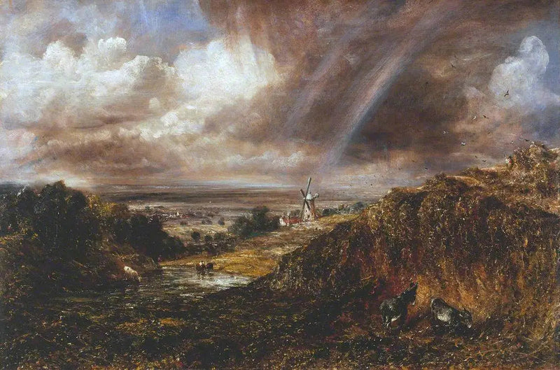 Hampstead Heath mit einem Regenbogen - John Constable