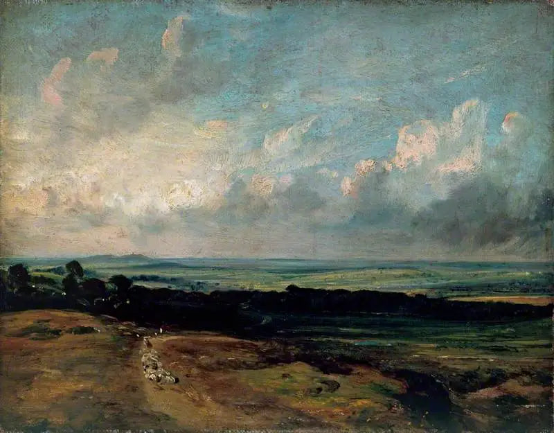 Hampstead Heath, Harrow im Hintergrund - John Constable