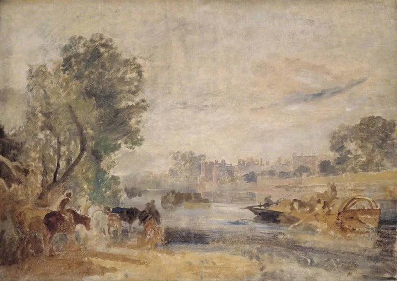 Hampton Court vom Thames - J. M. W. Turner