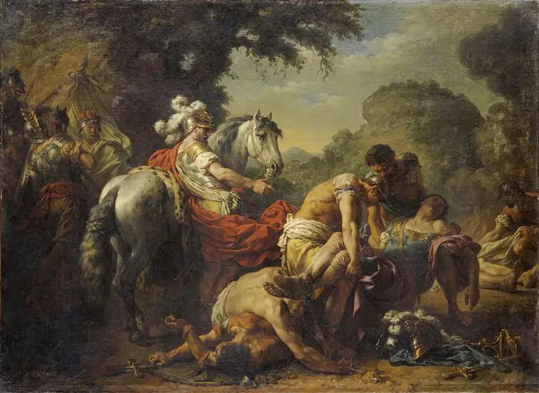 Hannibal ayant retrouvé le corps de Marcellus - Louis Jean François Lagrenée