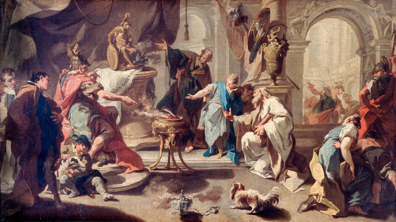 Hannibal schwört, sich an den Römern zu rächen - Giovanni Battista Pittoni