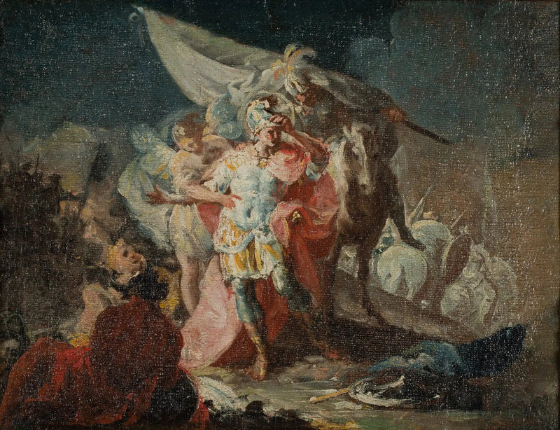 Hannibal der Eroberer beobachtet Italien zum ersten Mal von den Alpen aus (Skizze) - Francisco de Goya
