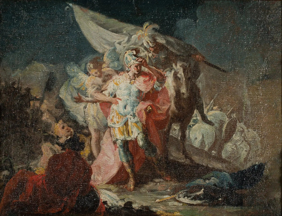 Hannibal der Eroberer beobachtet Italien zum ersten Mal von den Alpen aus (Skizze) - Francisco de Goya