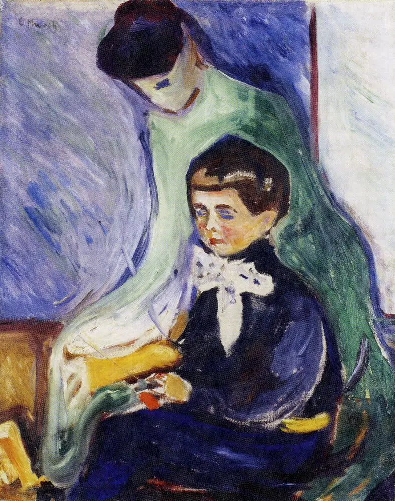 Hans Herbert Esche und seine Nanny - Edvard Munch