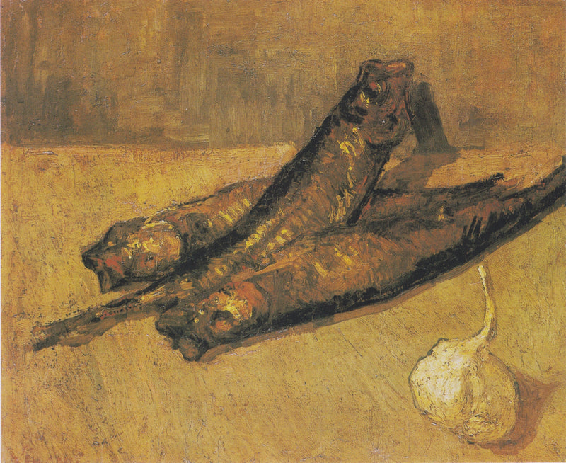 Stillleben mit Knoblauch und Zwiebeln - Vincent van Gogh