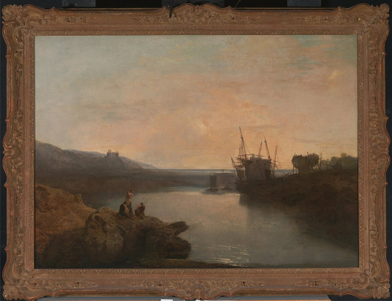 Harlech Castle, von Tygwyn Ferry, Sommerabend Dämmerung - J. M. W. Turner
