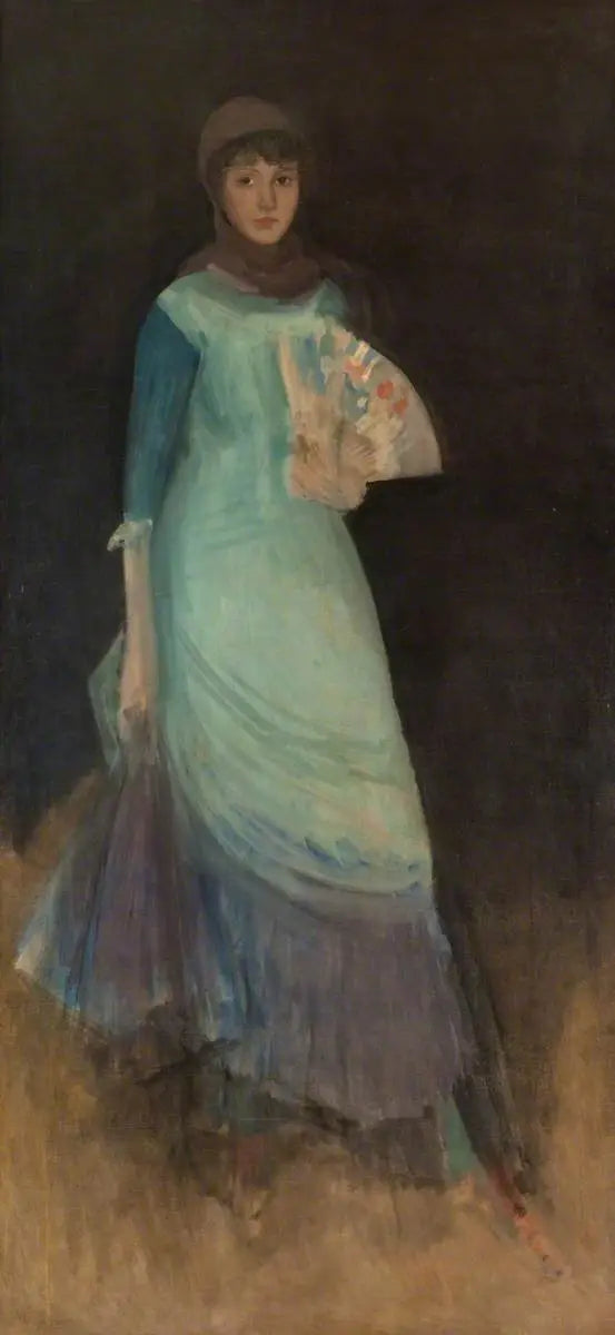 Harmonie in Blau und Violett: Miss Finch - James Abbott McNeill Whistler