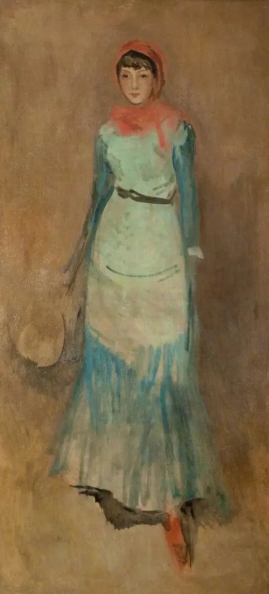Harmonie in Koralle und Blau: Miss Finch - James Abbott McNeill Whistler
