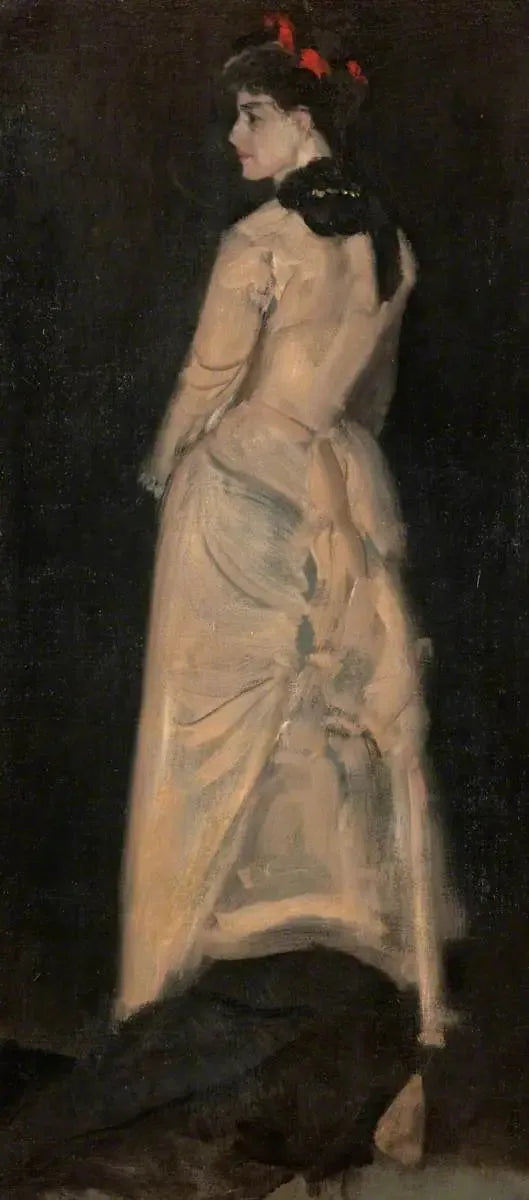 Harmonie in Haut- und Schwarzfarben: Porträt von Mme Louise Jopling 1877 (Öl) - James Abbott McNeill Whistler