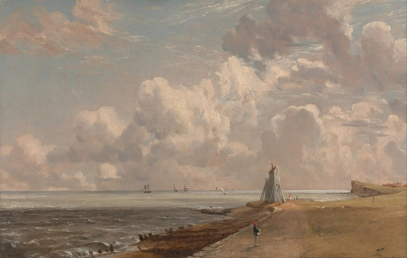 Harwich : der niedrige Leuchtturm und Beacon Hill - John Constable