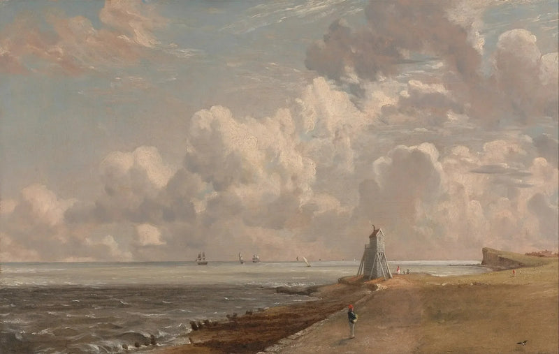 Harwich : der niedrige Leuchtturm und Beacon Hill - John Constable