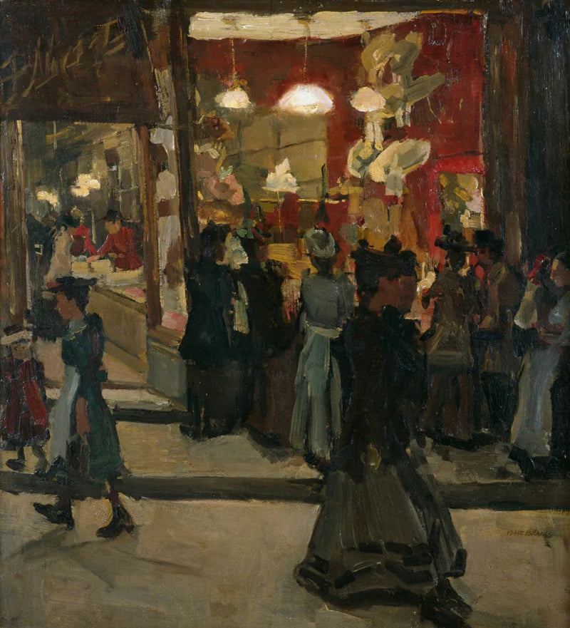 Hatterie Mars auf dem Nieuwendijk in Amsterdam – Isaac Israels
