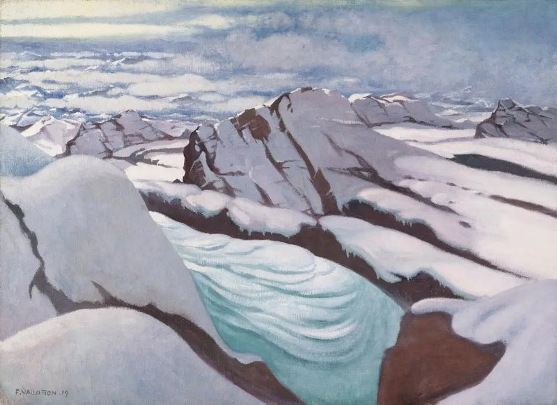 Hautes Alpes, glaciers et neigeberge Gipfel - Félix Vallotton