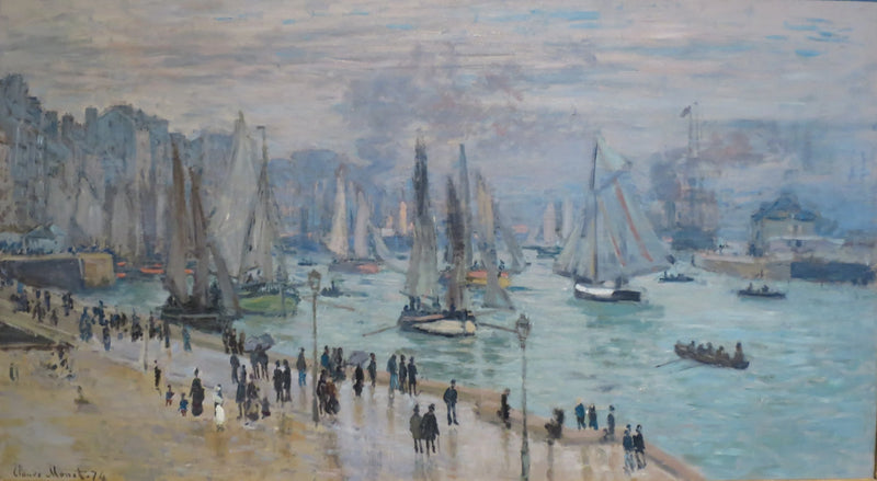 Le Havre, Fischerboote, die den Hafen W296 verlassen - Claude Monet