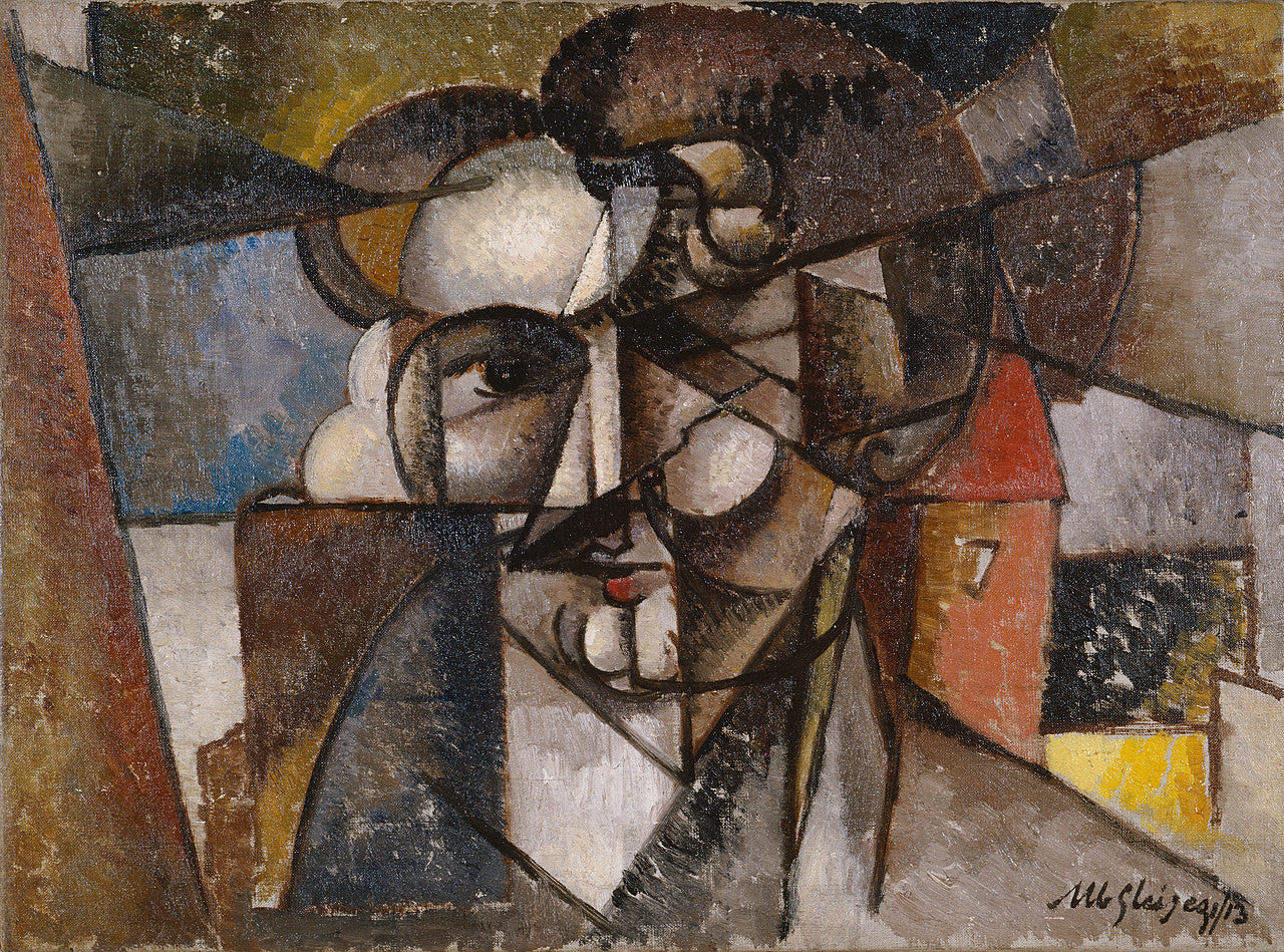 Kopf in einer Landschaft - Albert Gleizes