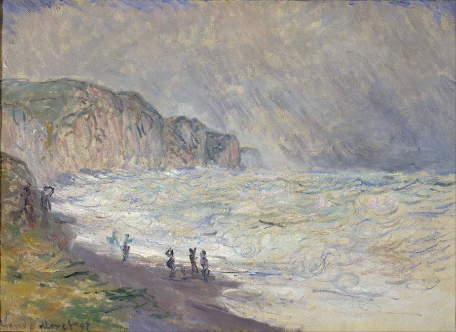 Aufgewühltes Meer bei Pourville - Claude Monet