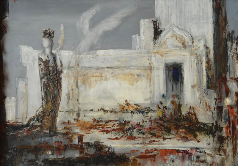 Hélène an der Tür der Scée - Gustave Moreau