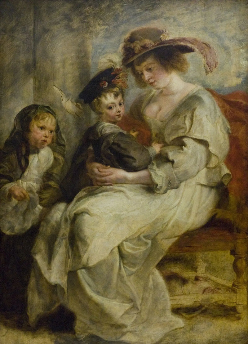 Hélène Fourment und zwei ihrer Kinder - Peter Paul Rubens