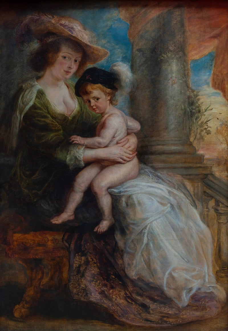 Hélène Fourment und ihr Sohn Frans - Peter Paul Rubens