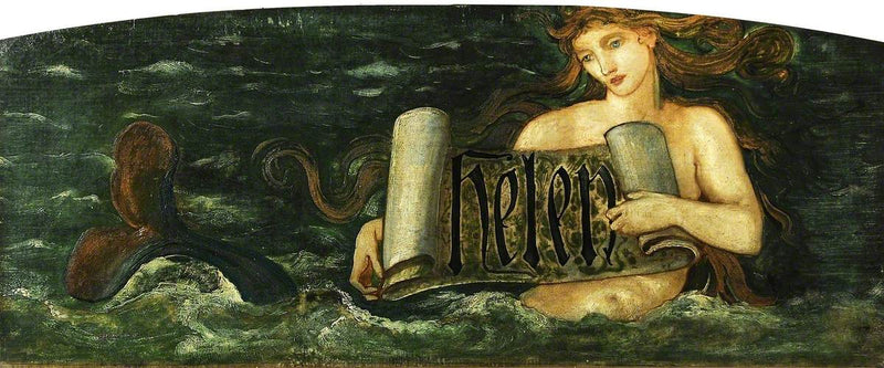 Helene, eine Meerjungfrau - Edward Burne-Jones