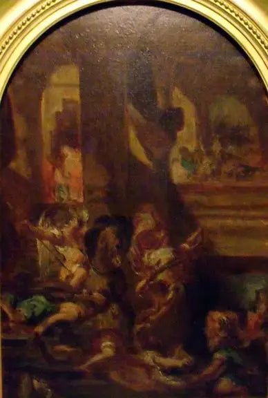 Héliodore aus dem Tempel vertrieben - Eugène Delacroix