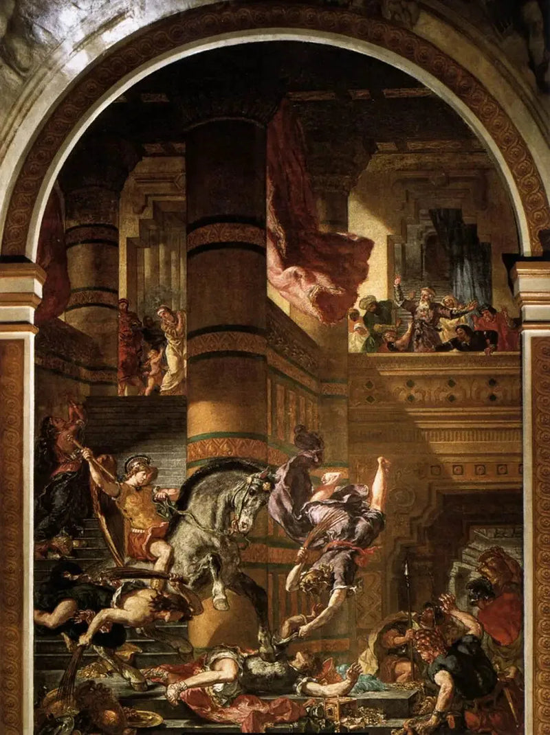 Héliodore aus dem Tempel vertrieben - Eugène Delacroix