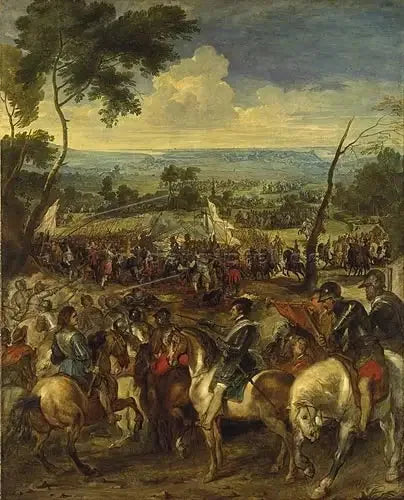 Heinrich IV. in der Schlacht von Arques - Peter Paul Rubens