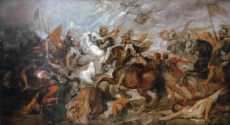 Heinrich IV. in der Schlacht von Ivry, am 14. März 1590 - Peter Paul Rubens
