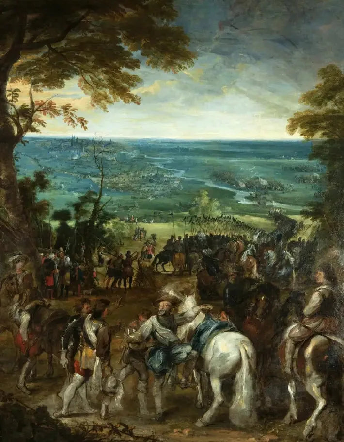 Heinrich IV. bei der Belagerung von Amiens - Peter Paul Rubens