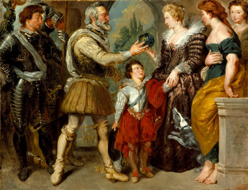 Heinrich IV. überträgt die Regentschaft an Maria de' Medici - Eugène Delacroix