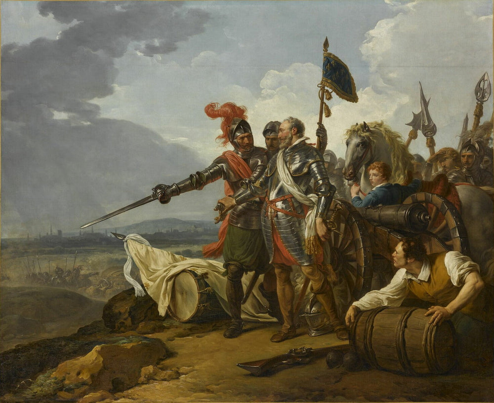 Henri IV faisant entrer des vivres à Paris - François-André Vincent image 1 reproduction de peinture à l’huile
