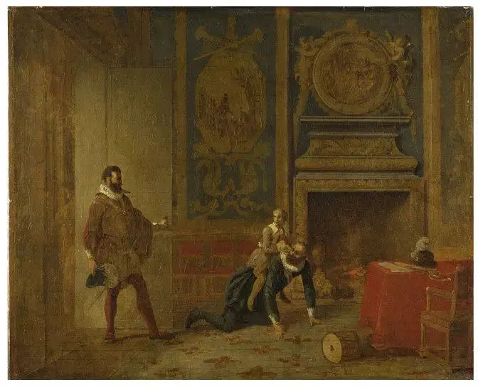 Heinrich IV., der Delfin und der Botschafter Spaniens - Jean-Auguste-Dominique Ingres