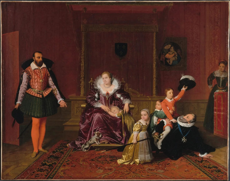 Heinrich IV. empfängt den Botschafter Spaniens - Jean-Auguste-Dominique Ingres