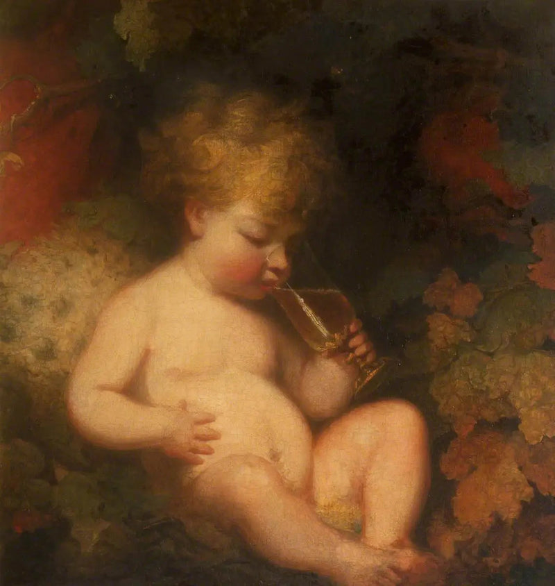 Henry George Herbert, später 2. Earl of Carnarvon (1772-1833) im Rolle des Kindes Bacchus - Joshua Reynolds