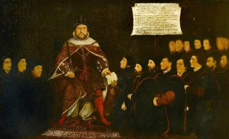 Heinrich VIII. und die Barbierchirurgen - Hans Holbein der Jüngere