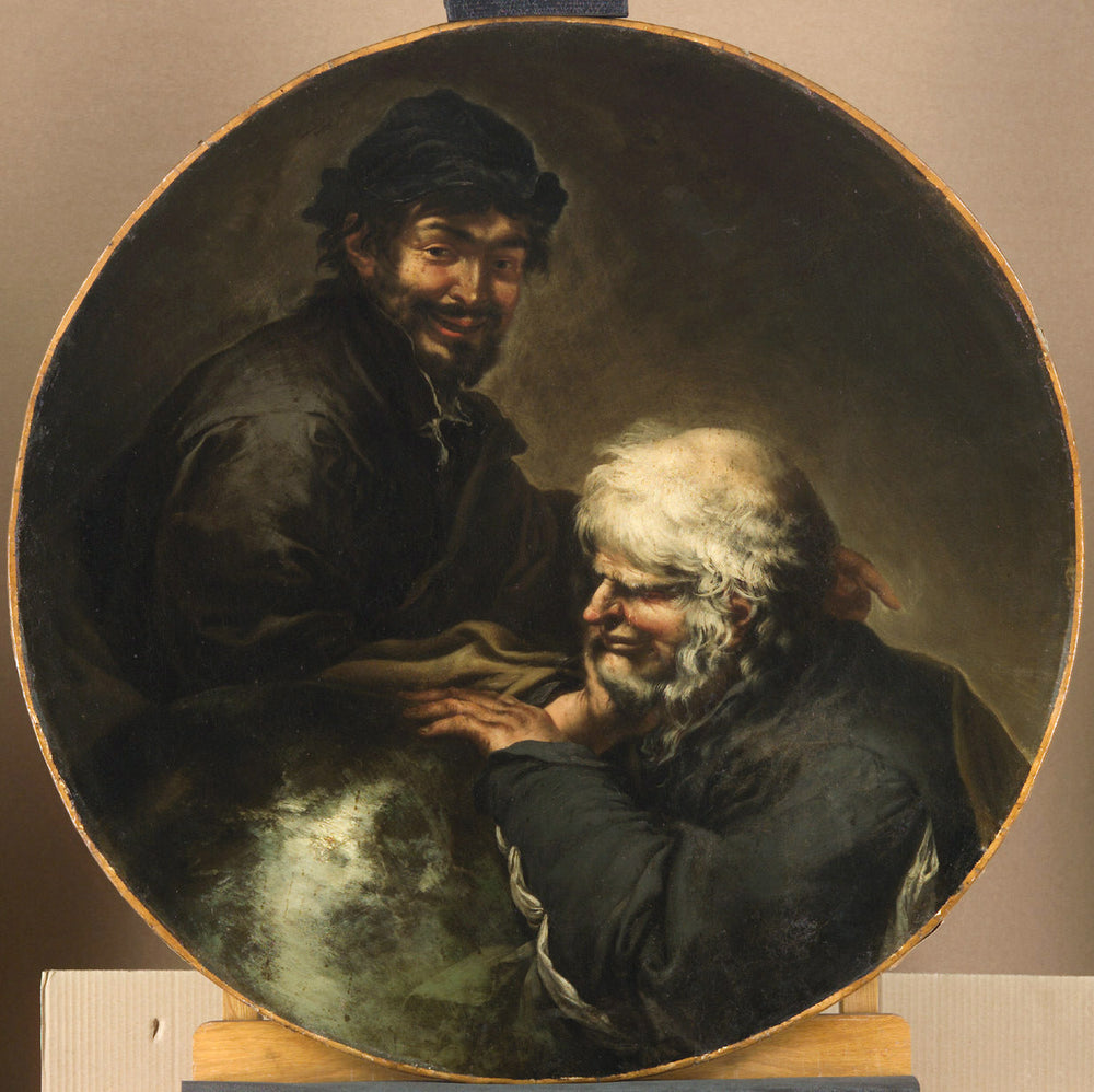 Héraclite et Démocrite - Salvator Rosa image 1 tableau peint à l’huile sur toile