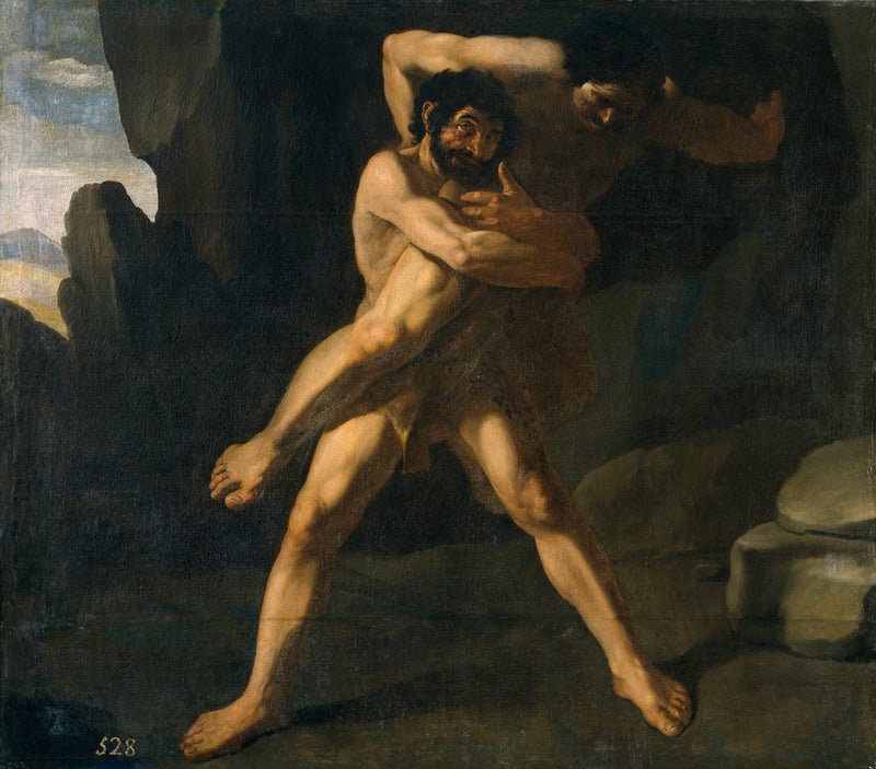 Hercules kämpfend mit Antäus - Francisco de Zurbarán