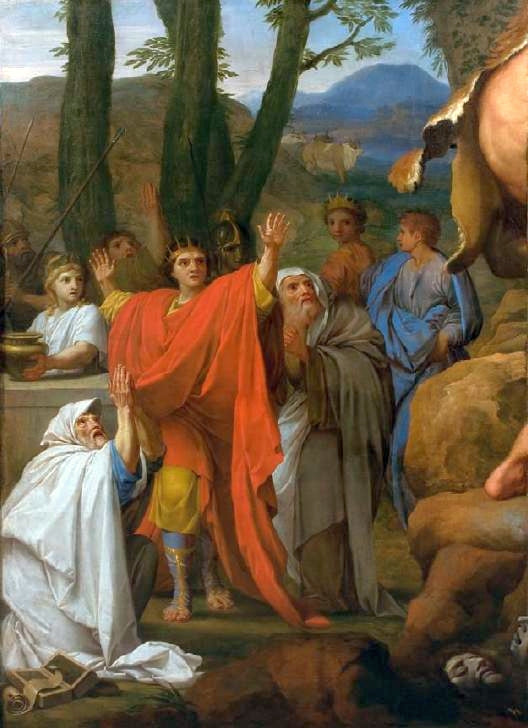 Hercules kämpfender Cacus - Eustache Le Sueur