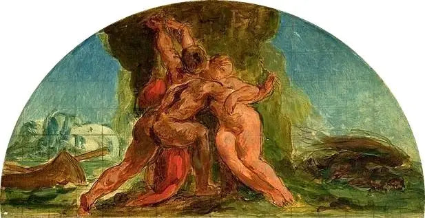 Herkules befreit Hésione - Eugène Delacroix