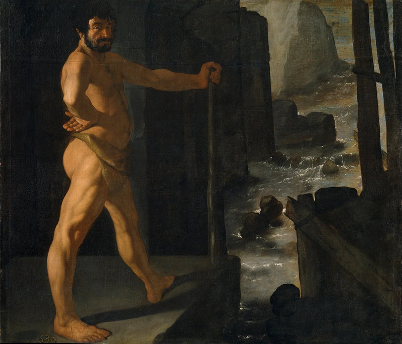 Herkules lenkt den Fluss Alphée um - Francisco de Zurbarán