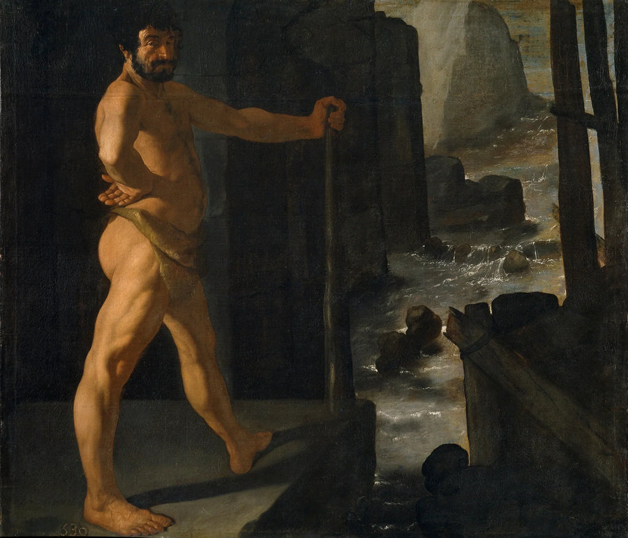 Herkules lenkt den Fluss Alphée um - Francisco de Zurbarán