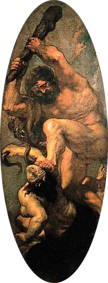 Herkules zerschmettert die Zwietracht - Peter Paul Rubens