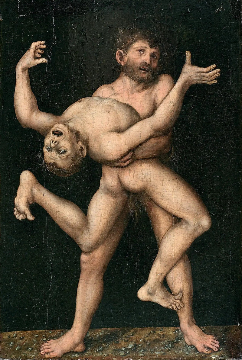 Herkules und Antäus - Lucas Cranach der Ältere